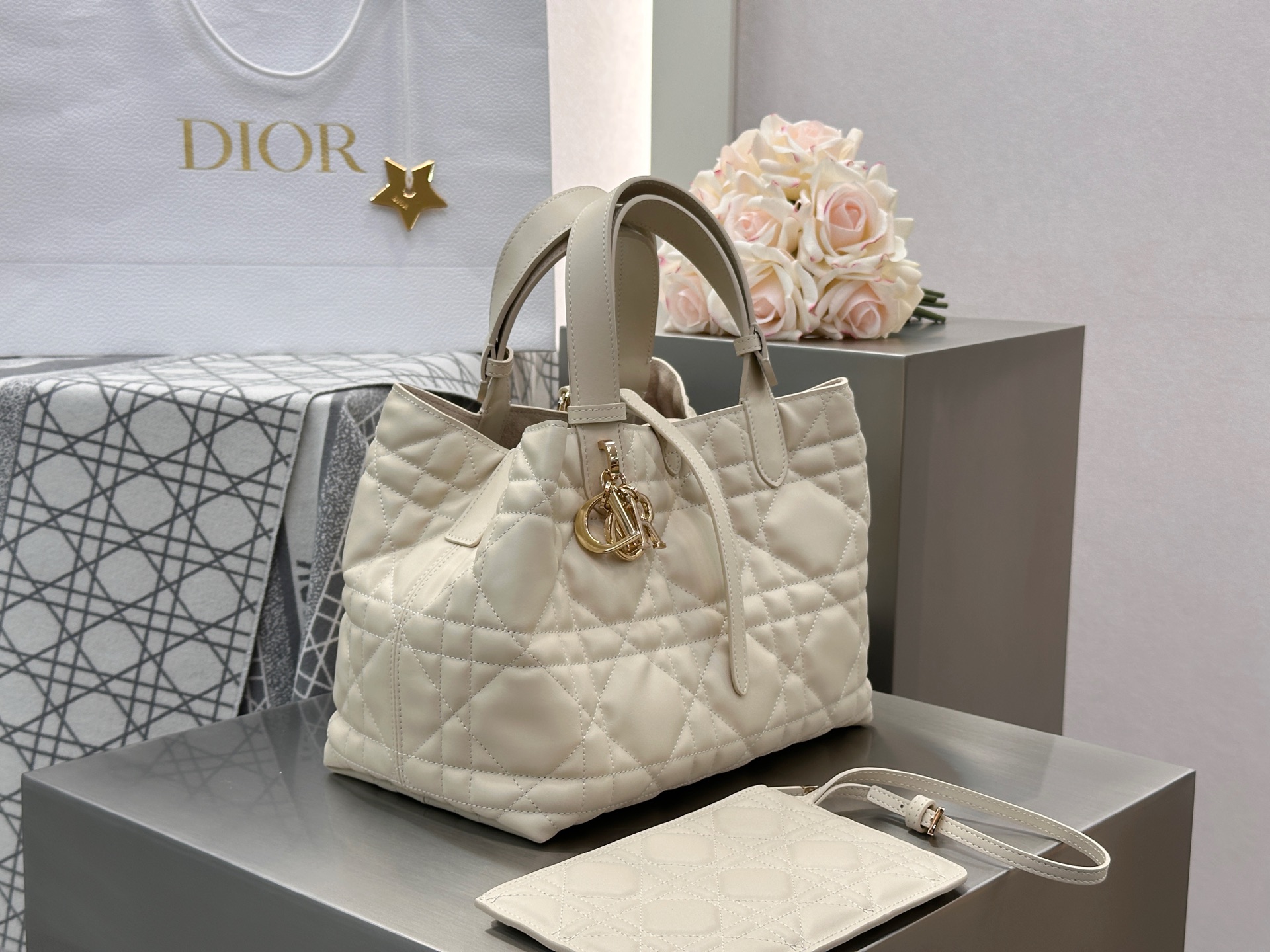Dior Toujours Bag Medium Beige - Image 2