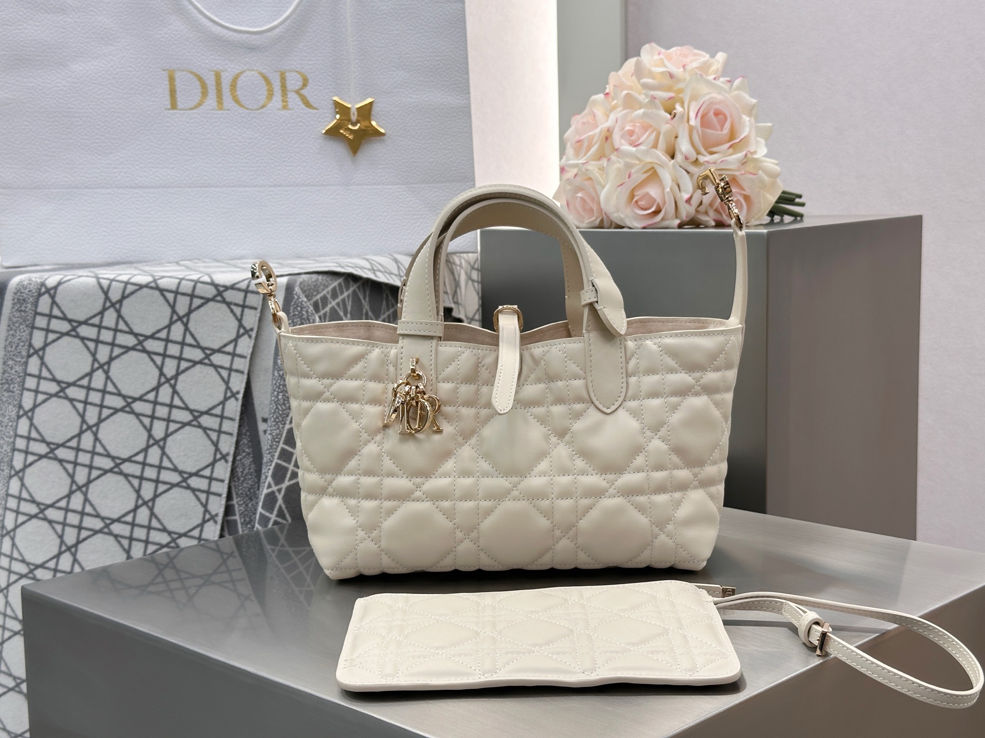 Dior Toujours Bag Small Beige - Image 5