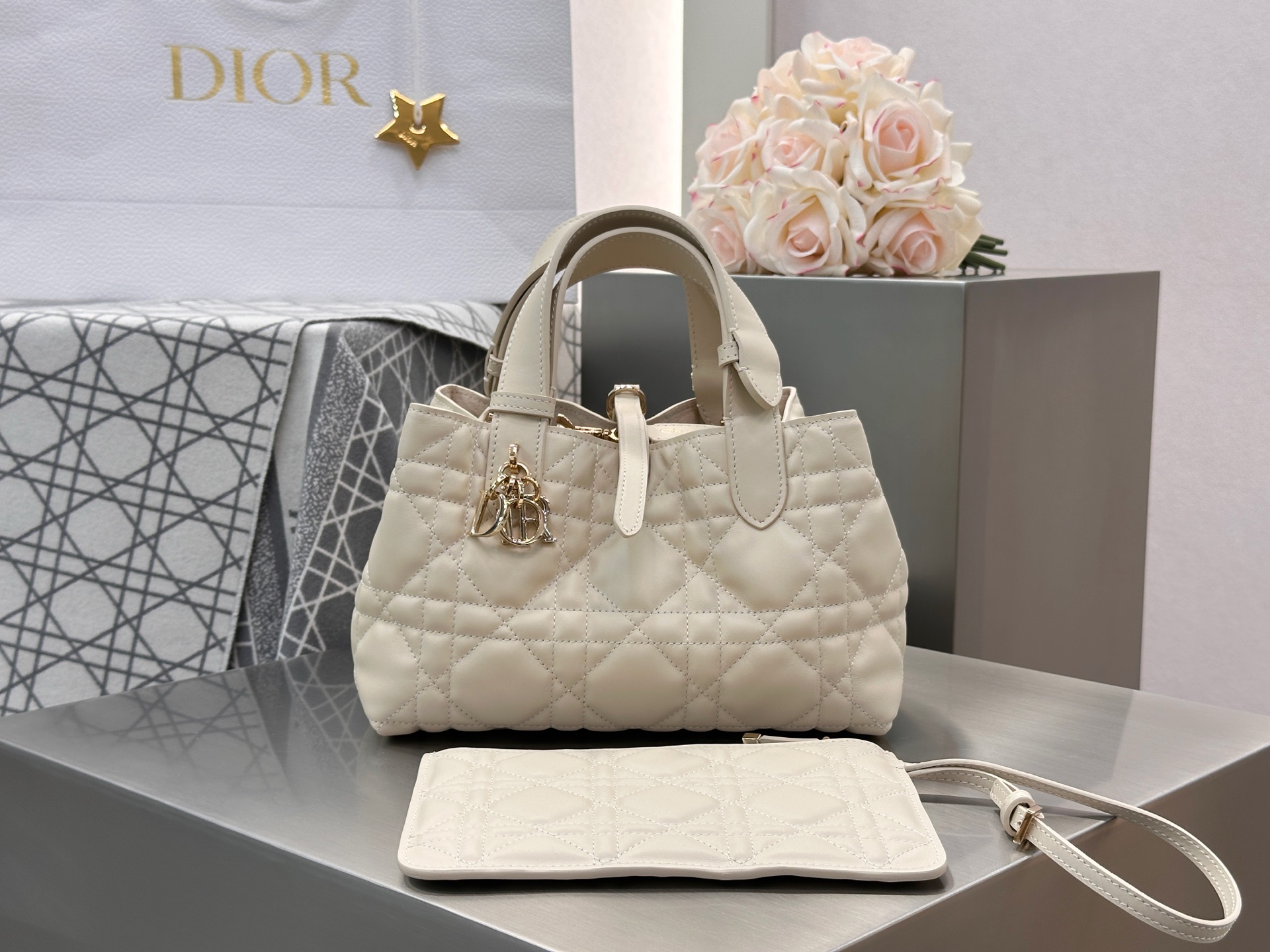 Dior Toujours Bag Small Beige