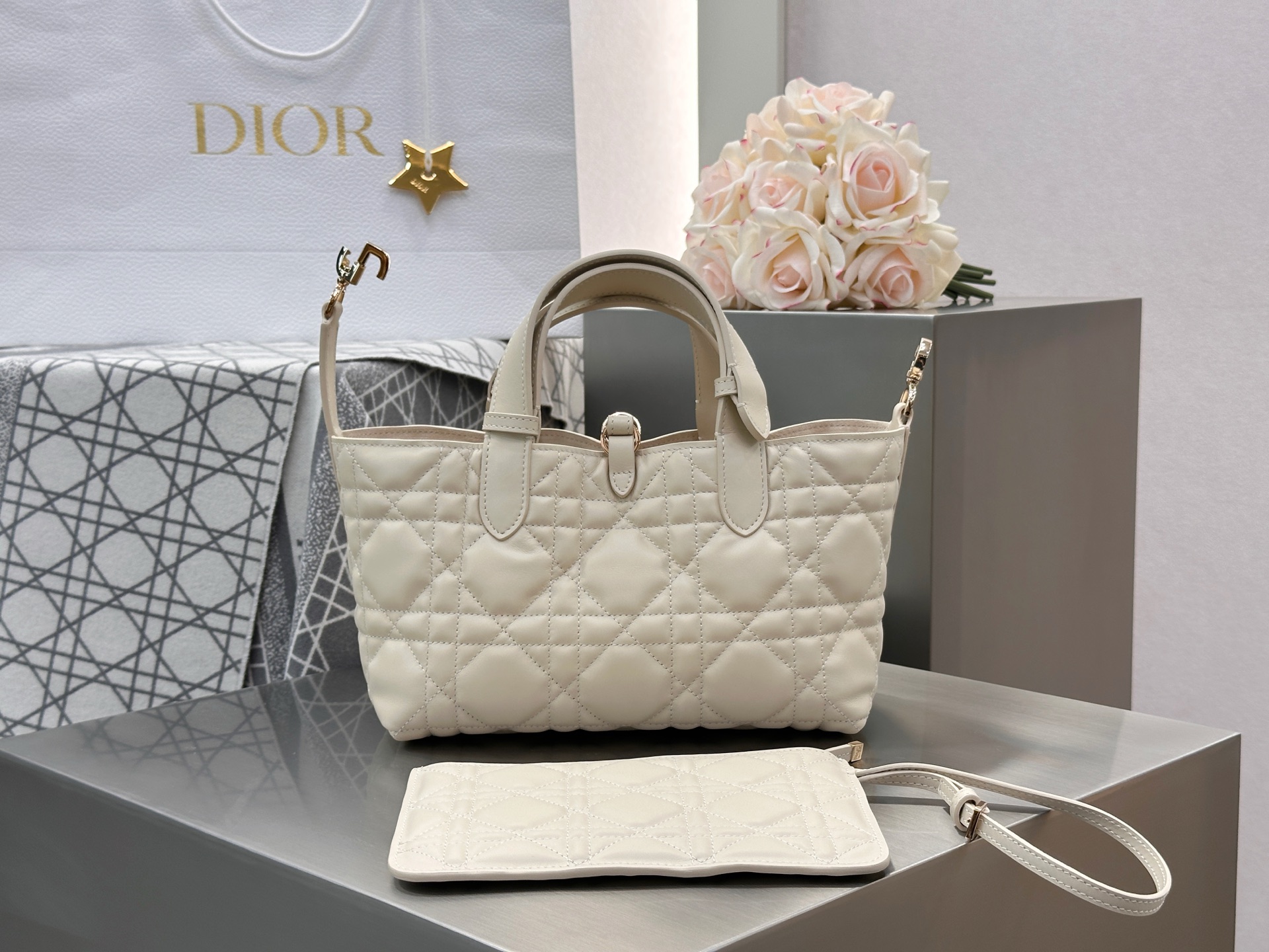 Dior Toujours Bag Small Beige - Image 7
