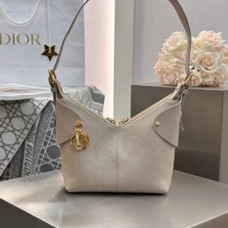 Dior Voyage Bag Small Cannage Calfskin
