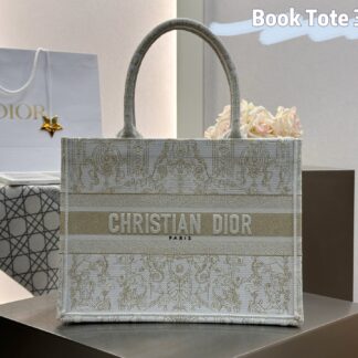 Dior Book Tote Medium Gold Star