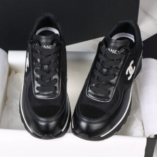 Chanel 25K Black High Heel Sneakers For Women