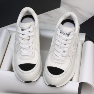 Chanel 25K White High Heel Sneakers For Women