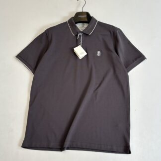 Brunello Cucinelli BC Logo Polo Shirt Terracotta V2