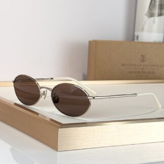 Brunello Cucinelli Oliver Peoples BC2006ST Round Frame Sunglasses