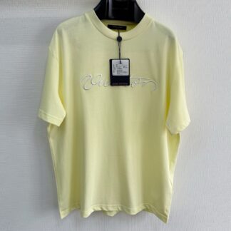 Louis Vuitton Signature Embroidery Round Neck T-Shirt
