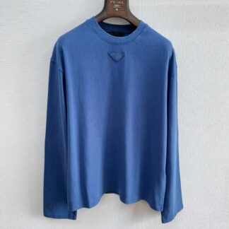 Prada Triangle Logo Wash Long Sleeve