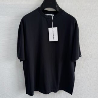 Acne Logo Sleeve Round Neck T-Shirt