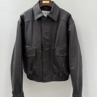 Replica YSL Lambskin Leather Jacket Couple Style