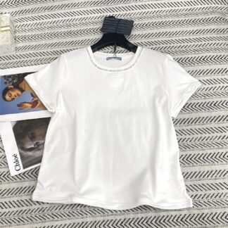 Prada Cotton jersey T-shirt White For Women