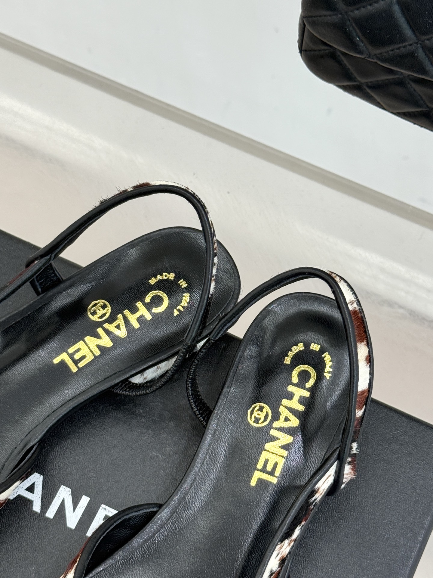 Replica Chanel Leopard Pony Hair Sandals Style 2 For Women - Image 8