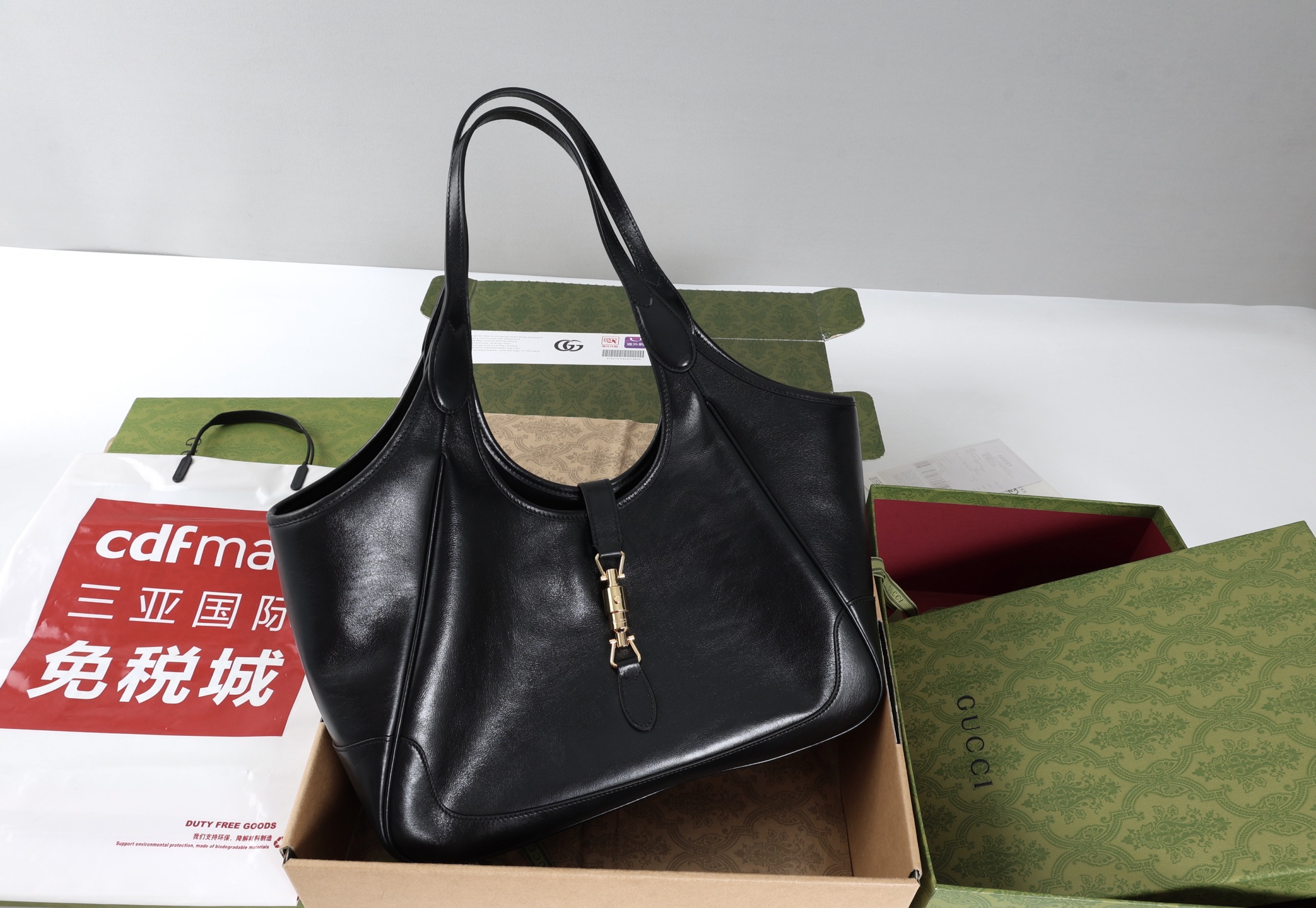 Replica GUCCI Mercato medium tote bag 866645 black leather - Image 3