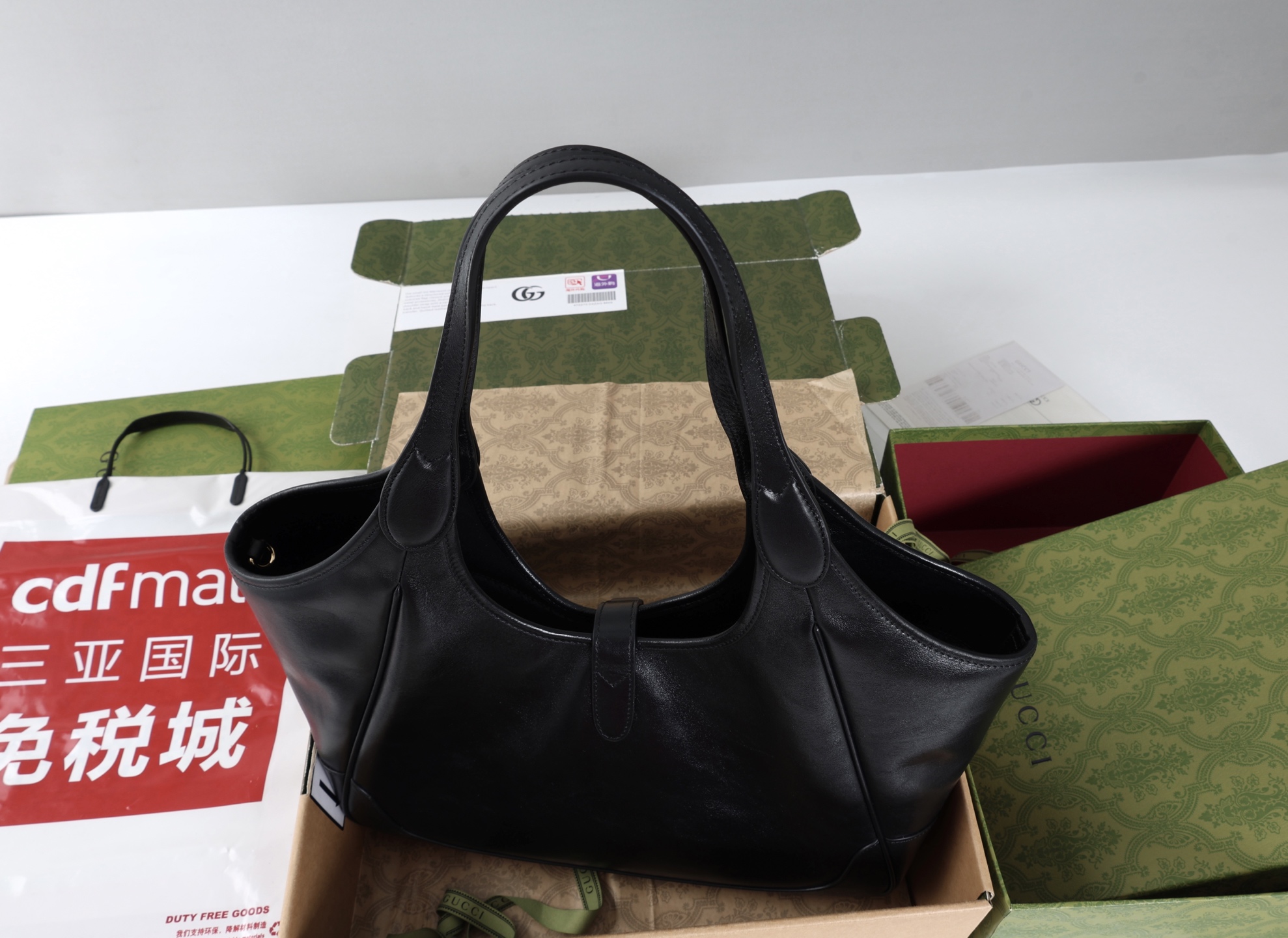 Replica GUCCI Mercato medium tote bag 866645 black leather - Image 4