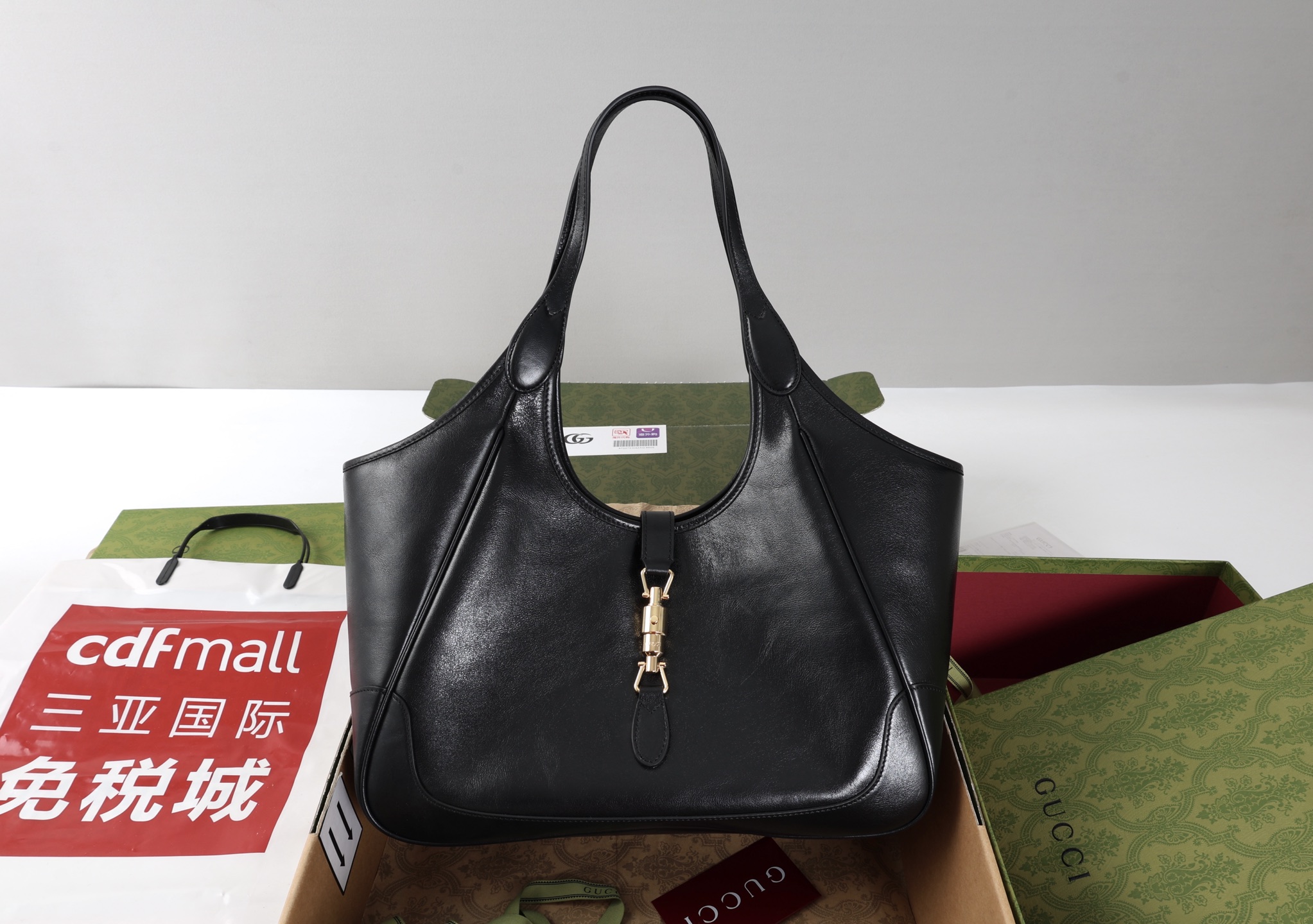 Replica GUCCI Mercato medium tote bag 866645 black leather