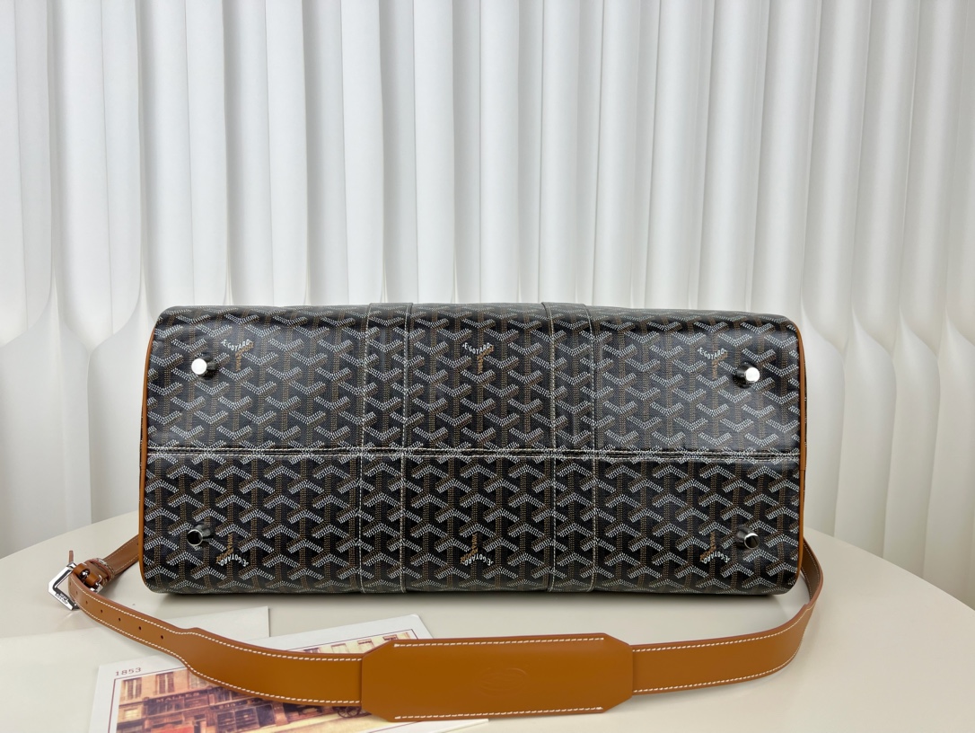 Replica Goyard Boston 45 bag Black & Tan - Image 15