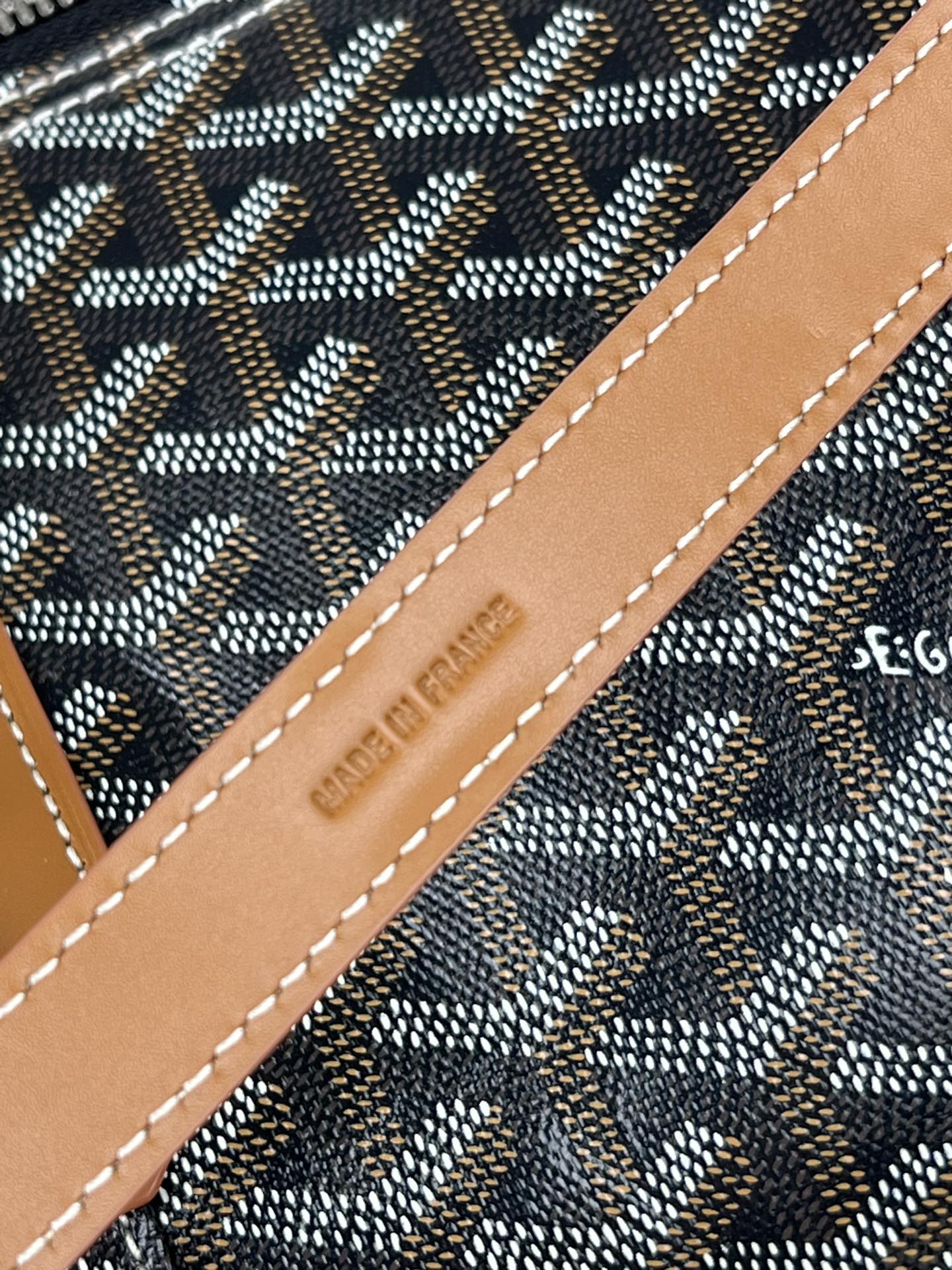 Replica Goyard Boston 45 bag Black & Tan - Image 10