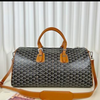 Replica Goyard Boston 45 bag Black & Tan