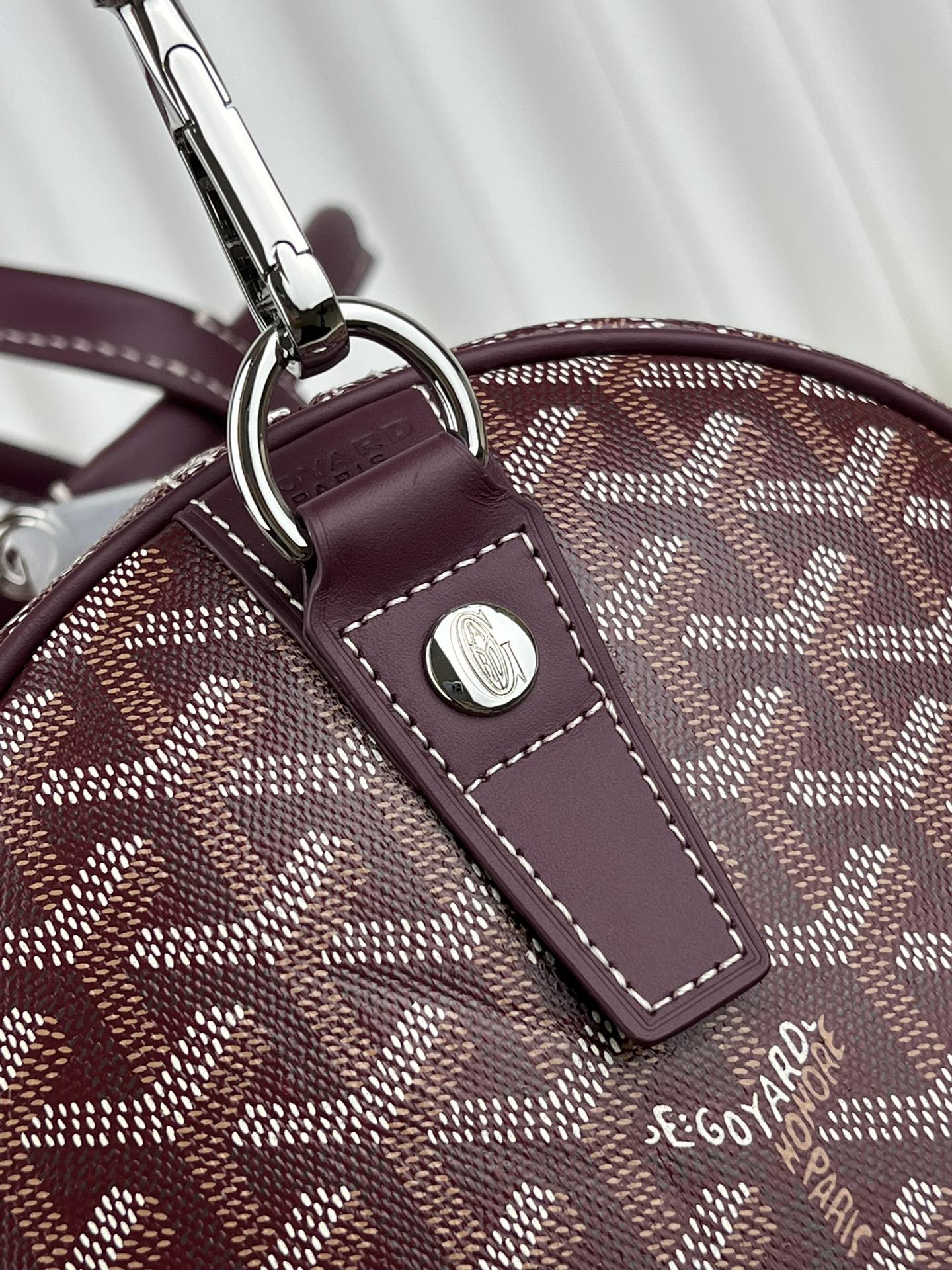 Replica Goyard Boston 45 bag Burgundy - Image 15