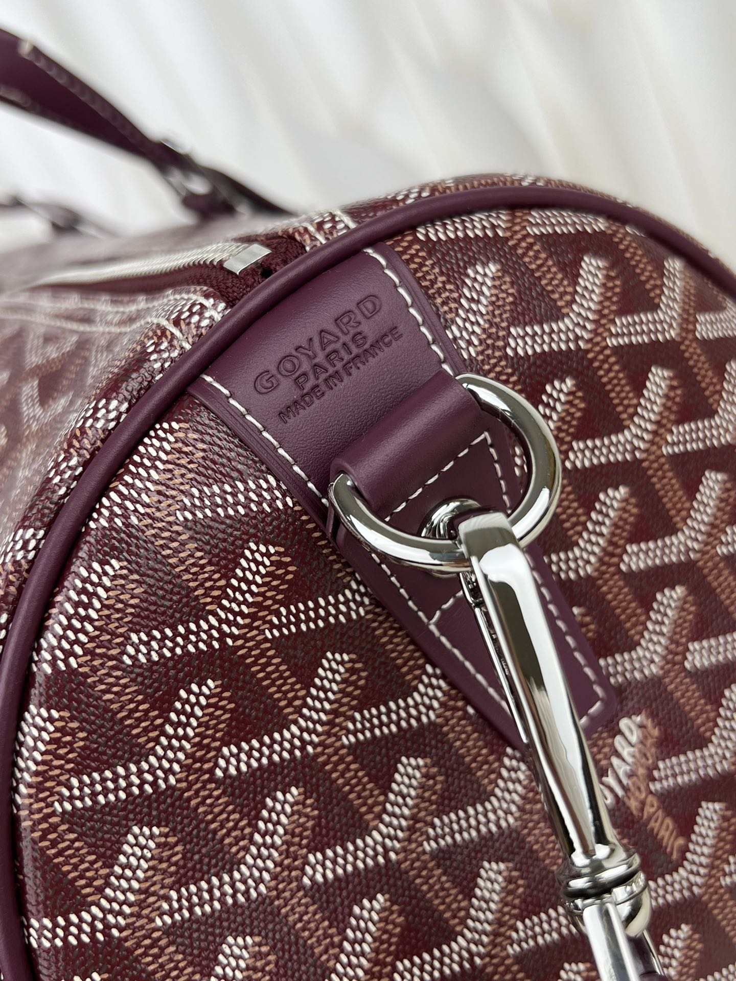Replica Goyard Boston 45 bag Burgundy - Image 13