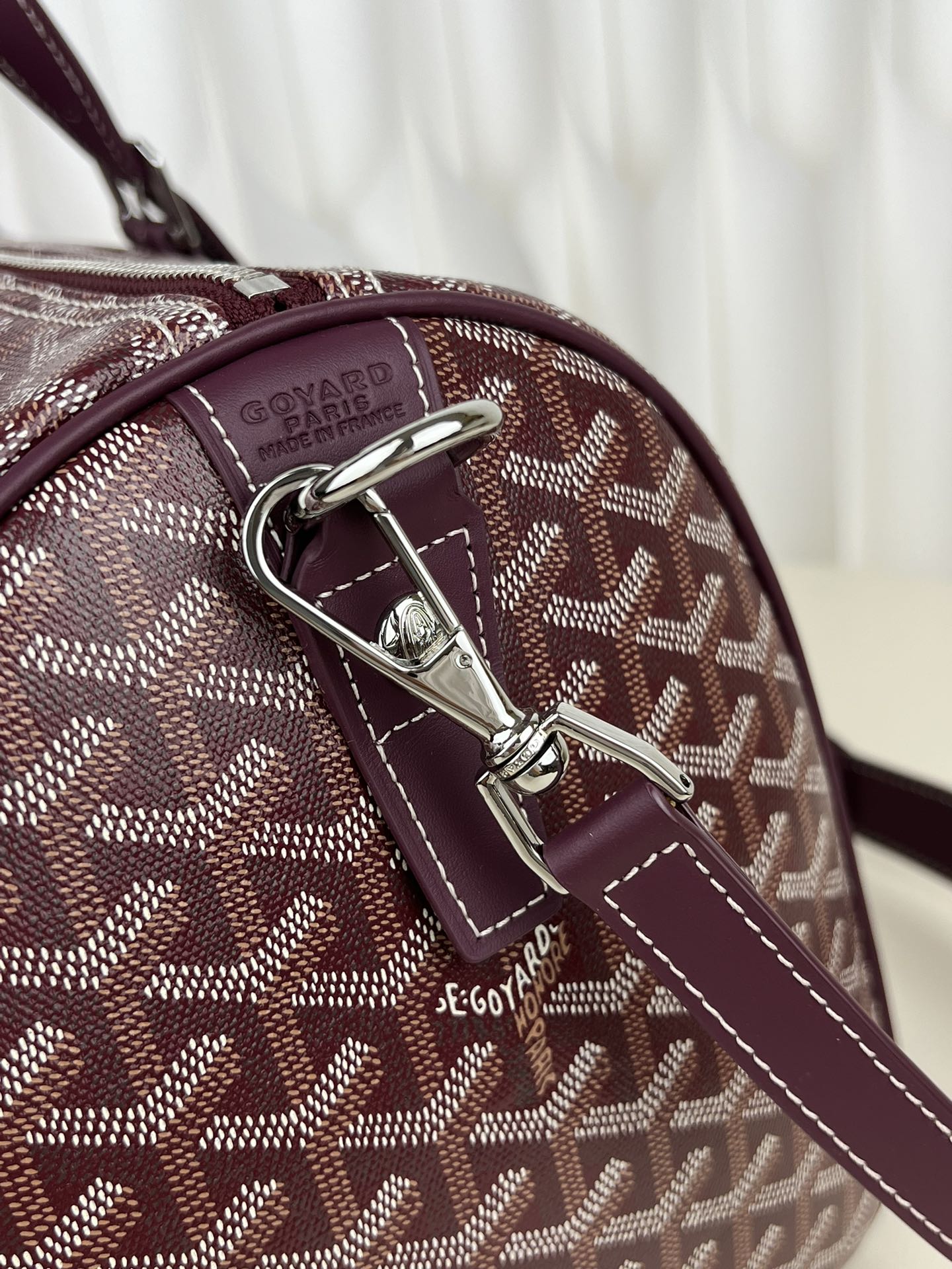 Replica Goyard Boston 45 bag Burgundy - Image 4