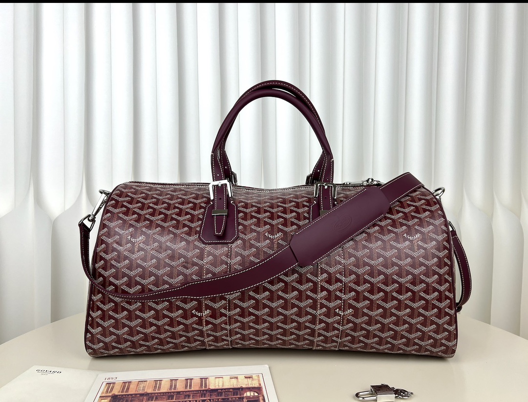 Replica Goyard Boston 45 bag Burgundy