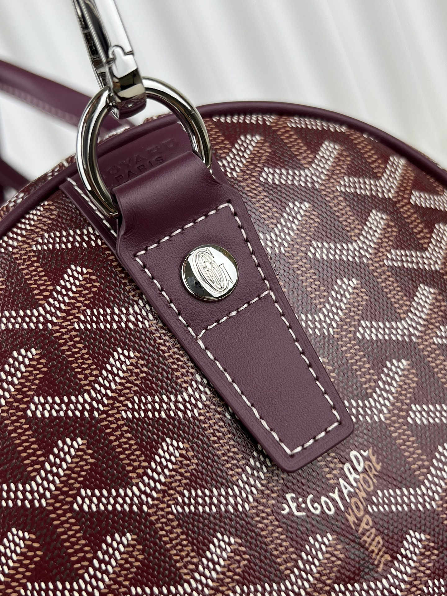 Replica Goyard Boston 45 bag Burgundy - Image 7