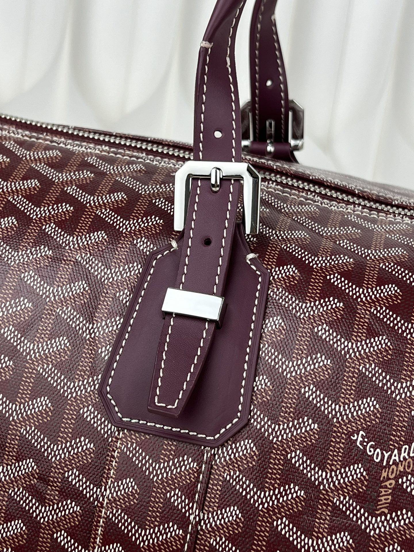 Replica Goyard Boston 45 bag Burgundy - Image 5