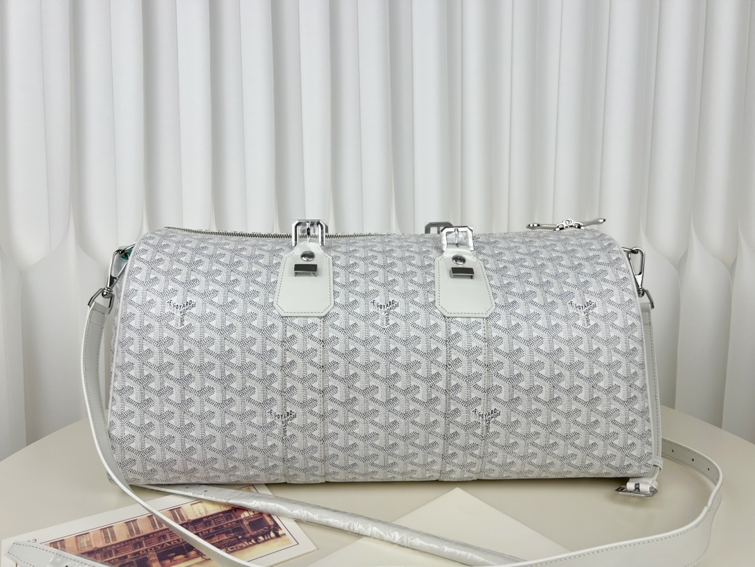 Replica Goyard Boston 45 bag White