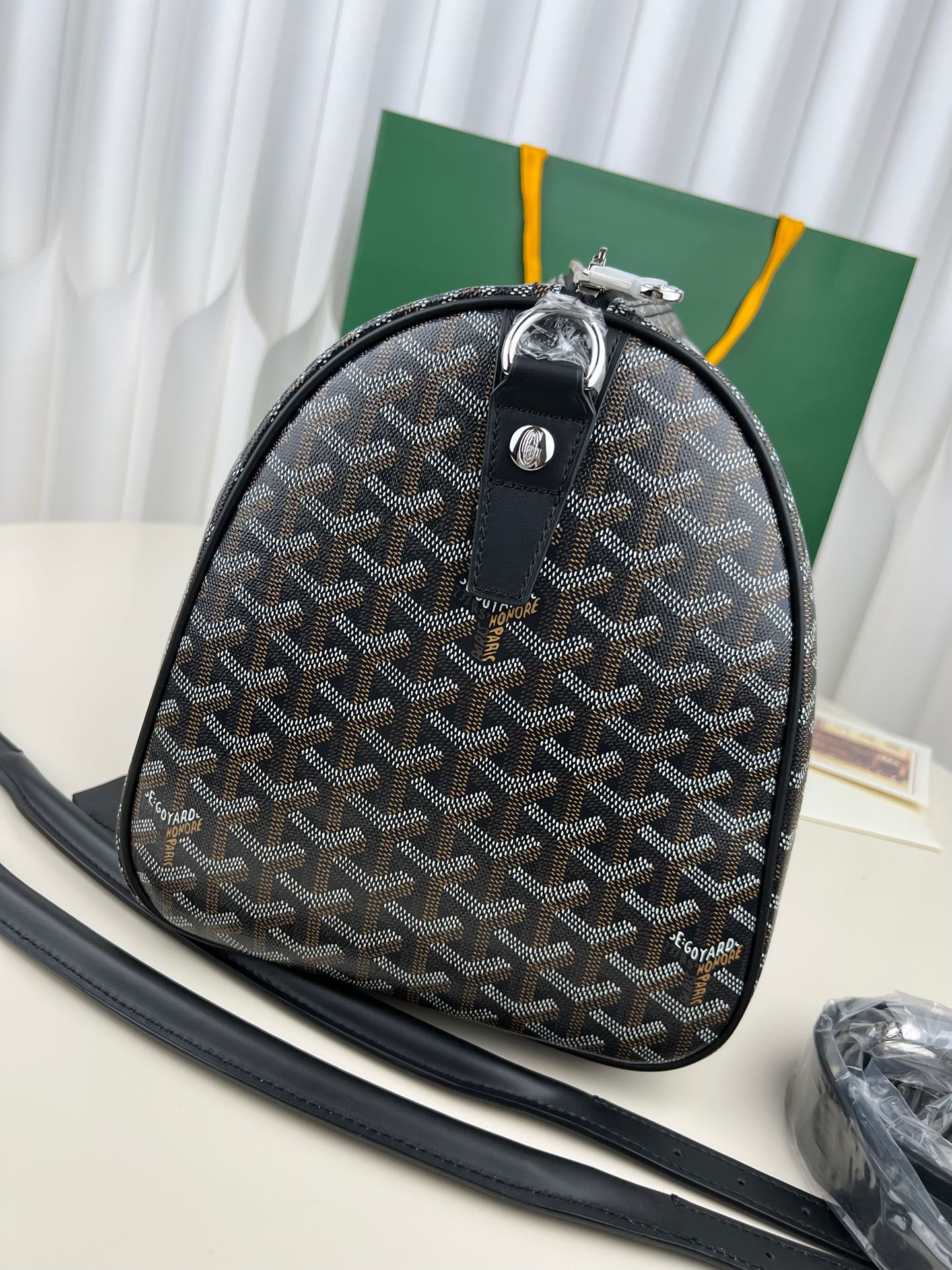 Replica Goyard Boston 45 bag black - Image 9