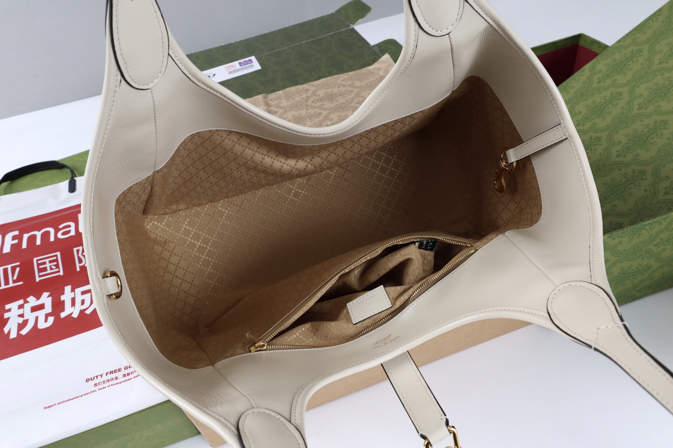 Replica GUCCI Mercato medium tote bag 866645 white leather - Image 5