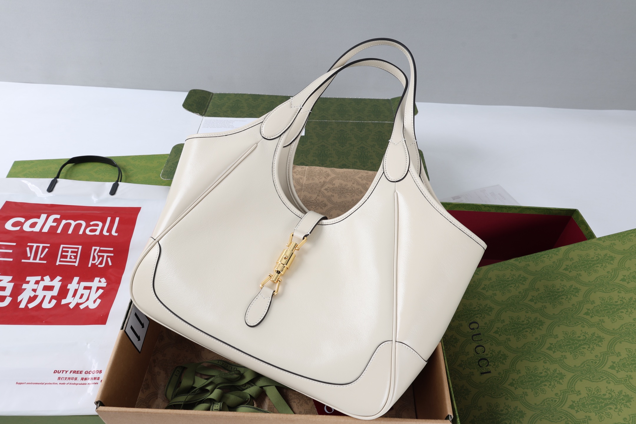 Replica GUCCI Mercato medium tote bag 866645 white leather - Image 2